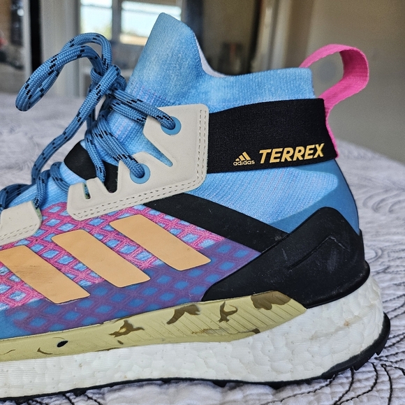 VGUC Adidas Terrex Free Hiker Prime Blue Hazy Sky Women 7.5 - Picture 6 of 16